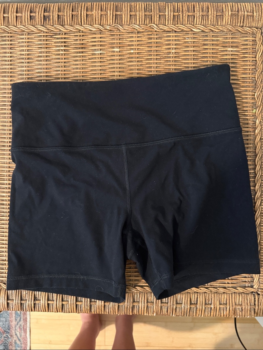 Athleta Black High-Rise Bike Shorts